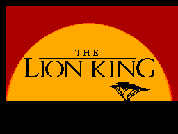 Lion King, The (Europe) Title Screen